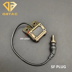 전술 SF M600V M300V 무기 총 조명 LED 조명 스트로브 출력 에어소프트 소총 AR15 M16 사냥 무기 조명 원격, 07 DE SF Plug