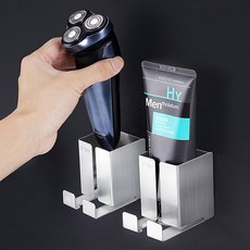 스테인리스 벽걸이 칫솔 거치대, 304스텐_전기면도기홀더, 1개