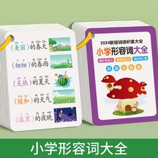 番茄書屋 國小語文詞語積累大全 重疊量詞專項訓練卡片 兒童漢語學習神器, 1件【小學形容詞大全】