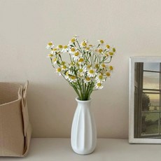 FLORAL M 陶瓷花瓶, 北歐陶瓷晨霧柔線小花瓶