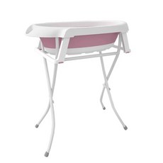 애견 스탠드욕조 반려동물 강아지 목욕통 이동식, 1개, L. 1651 욕조 스탠드 로즈 레드