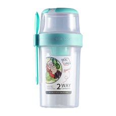 雙層保鮮杯附叉具, 1個