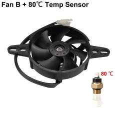 12V 오토바이 전기 라디에이터 냉각 팬 M16 수온 조절 스위치 센서 200