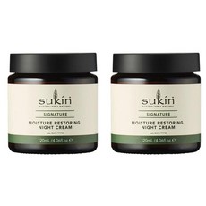 (호주직배) 수킨 모이스처 리스토링 나이트 크림 120ml 2개 Sukin Moisture Restoring Night Cream 120ml