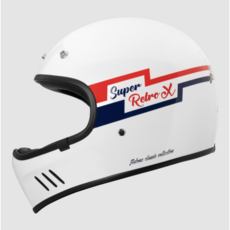 Astorne Super Retro X 復古摩托車安全帽，輕量透氣，多色可選，安全認證, SUPER RETRO XOA1白色