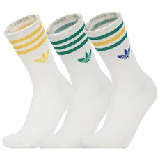 아디다스 오리지널 장양말 레깅스양말 스포츠양말 3-스트라이프 크루 삭스 3켤레 (3Pack)