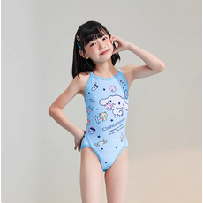 ZOKE 兒童連身泳裝 Cinnamoroll 格紋圖案