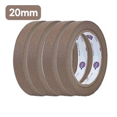 유로피안 이태리 종이 마스킹 테이프 갈색 브라운 20mm, 4개