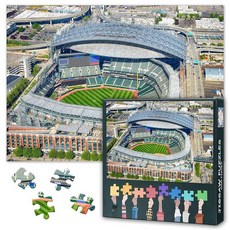 해외 TUMOVO 성인용 1000피스 퍼즐 - 시애틀의 멋진 야구 경기장 생생한 예술이 있는 직소 애호가 가족 유대감 및 스트레스 해소 27.5인치 x 19.6인치70 50cm, 아트워크-04.