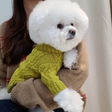 까 긴팔 꽈배기 니트, 올리브그린, 1개