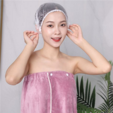 일회용 샤워 자 비닐 위생모 헤어 100매 캡, 상세페이지 참조
