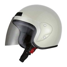 Motorcycle Parts Center 오토바이 헬멧 안전모 Jet 블랙 7201 프리 (머리둘레 Less Than 22.4-23.6 인치 (57-60 cm) 238157, 화이트