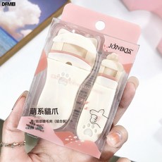 DFMEI 瑪莉安按壓式睫毛夾子一夾沖天捲翹定型廣角太陽花眼睫毛器工具, 如圖, 嬌泊絲-貓爪白色套餐