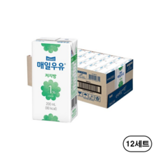 매일우유 멸균 저지방 %, 200ml, 288개