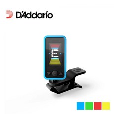 DAddario PW-CT-17 夾式調音器，適用於吉他、貝斯、烏克麗麗、小提琴，六色可選, 黑色, 1個