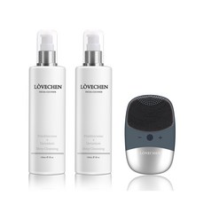 LOVECHEN 煥白精粹洗卸潔顏露x2，搭配3in1超聲波洗臉機，深層清潔毛孔，溫和煥膚，打造透亮美肌, 1個, Frankincense x Geranium