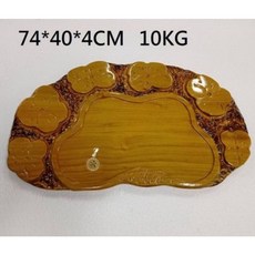 進口帝王金絲楠木10KG實木茶盤 整塊原木茶托 根雕功夫茶具茶海, 1個, 棕色