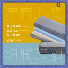 【日本gugu】毛孩好眠床 (枕心海綿) 優寵務YOURPETS獨家代理, 1個