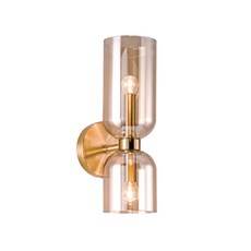 舞光 金古銅雙頭造型壁燈 E14 玻璃壁燈 床頭燈 客廳燈 氣氛燈, GA11-6345