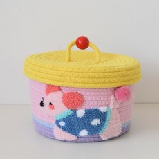 山姆喜餅 寶寶雙柄防漏零食罐 雙握把 零食碗 雙耳防溢零食盒, 粉色狗狗, 1個, 粉色狗狗