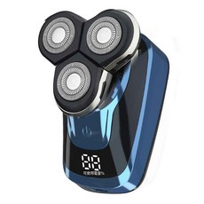 光頭理髮智能數顯電動剃鬚刀水洗充電式刮鬍刀多用大功率鬍鬚刀, 標配數顯整箱 2箱起, 6800藍數顯三頭