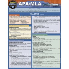Apa/MLA Guidelines - 7th/8th Editions: A Quickstudy Laminated Reference Guide Other, Quickstudy Reference Guides
