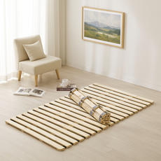 모벨퍼니 무헤드 매트리스 받침대 소나무 낮은 롤베드 마는 틀 매트리스판 침대판 저상형 원목 깔판 침대 프레임 미니싱글 멀티싱글 싱글 슈퍼싱글 더블 퀸 킹, 롤타입