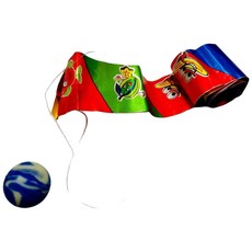 河馬班玩具 懷舊童玩 DIY 彩帶彈力球 彩帶 彈力球彩帶 舞蹈表演彩帶, 1個, 多色