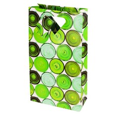 Cakewalk 2658 2 Bottle Vino Wine Bag Green, 1개, Multicolor