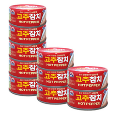 사조 고추참치 안심따개, 10개, 100g