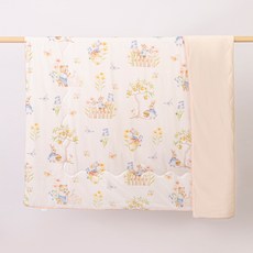 美皇嬰兒專用小被子夏涼被寶寶蓋毯兒童空調被四季通用夏季涼感被, 童話莊園【清涼潤膚 7A抗菌可機洗】