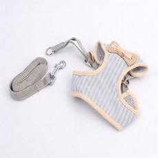 다비모아 애견조끼줄 애견목줄, 그레이라인 S