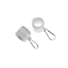 풀 커버 릴 기본 지상 패스너 수영 담요 스트랩 고정, 1개, A. 플라스틱 화이트.cm.6cm 막대 외경에 적용 가