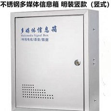 304不銹鋼 多媒體信息箱/弱電箱 50x60cm, 1個, 201不銹鋼明裝20*30*10豎式