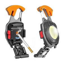 5in1 다용도 미니 랜턴 라이터 플래시 드라이버 병따개 호루라기 캠핑 휴대용 후레쉬, 울트라 5in1 다기능 미니랜턴, 1개