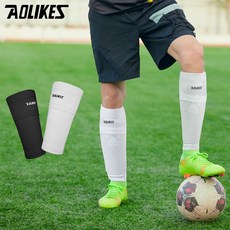 AOLIKES 아올라익스 축구 신가드 홀더 포켓 정강이 슬리브 다리 보호대 성인 청소년, 7967, 블랙 M 좌우 세트