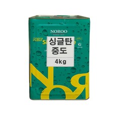 노루 뉴싱글탄 1액형 탄성우레탄중도 진회색 4kg 1개, 4L