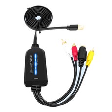 비디오 캡처 카드 장치 USB2.0 어댑터 오디오 Grabber VHS VCR TV -DVD 컨버터 지원 Windows7/8 // XP/Vista PC, 한개옵션0