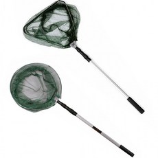 접이식 알류미늄 뜰채 원형 삼각 바다 민물 낚시 뜰채 망, 접이식삼각뜰채