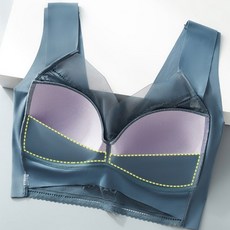 탑보그 심리스 스포츠브라 노와이어 레이스 속옷 브라 2세트