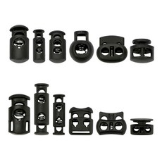 끈조절 스트링 스토퍼 돼지코 코드락, 1개, 4.블랙