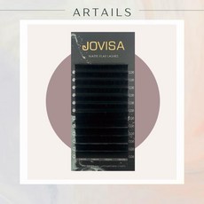 Jovisa 3D單根嫁接睫毛 霧黑魅影 0.08扁毛 C/CCD 12排 美睫材料, CC 0.08,13+14M