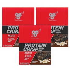 BSN 비에스엔 프로틴 크리스프 초콜릿 크런치 12p 660g, 3개