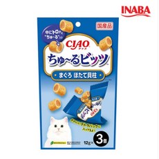 챠오츄르 고양이 츄르비츠 짜먹는 간식 CS-172 3p, 혼합맛(참치/가리비관자), 36g, 6개