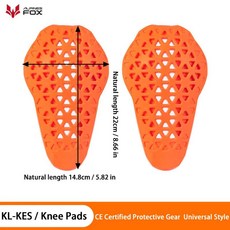CE 오토바이 갑옷 재킷 삽입 보호대 범용 패드 방지 보호 충격 라이더, 2Pcs Knee Pads
