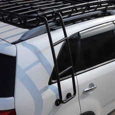 汽車用側爬梯 行李框 越野車SUV車頂架輔助後梯子，防滑加寬踏板，安裝便捷，堅固耐用, 1個, 側梯