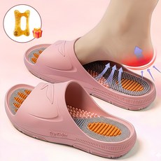 WAIJER 여성 지압 슬리퍼 발바닥 마사지 실내화 욕실 미끄럼방지 홈슬리퍼