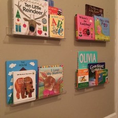 고급 아크릴 미니 벽선반 투명거치대 벽걸이 책꽂이 인테리어선반, 1단, 상세페이지 참조