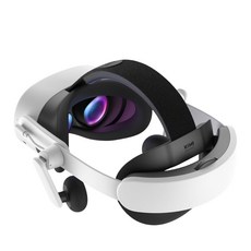 KIWI design K4 Duo 耳機電池頭戴丨相容於 Quest 3 / 3S 耳機 頭戴 VR配件, 白, 1套