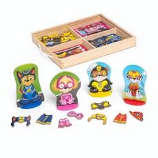 Melissa & Doug 퍼피 구조대 나무 자석 역할 놀이 (64피스), 멜리사앤더그 Melissa & Doug 퍼피 구조대 나, 1개